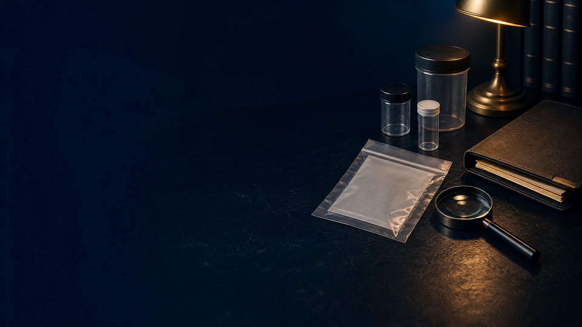 Carefully organized legal evidence-review workspace